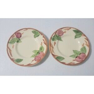 Set of 2 Vintage Franciscan Apple Bread Plates 6" Made In England EUC